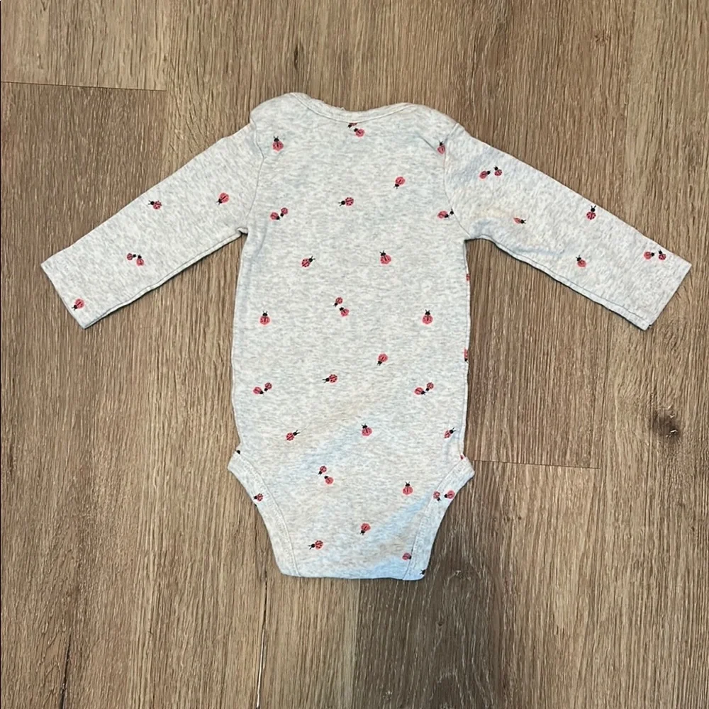 Carter's Gray and Red Bodysuit One Piece